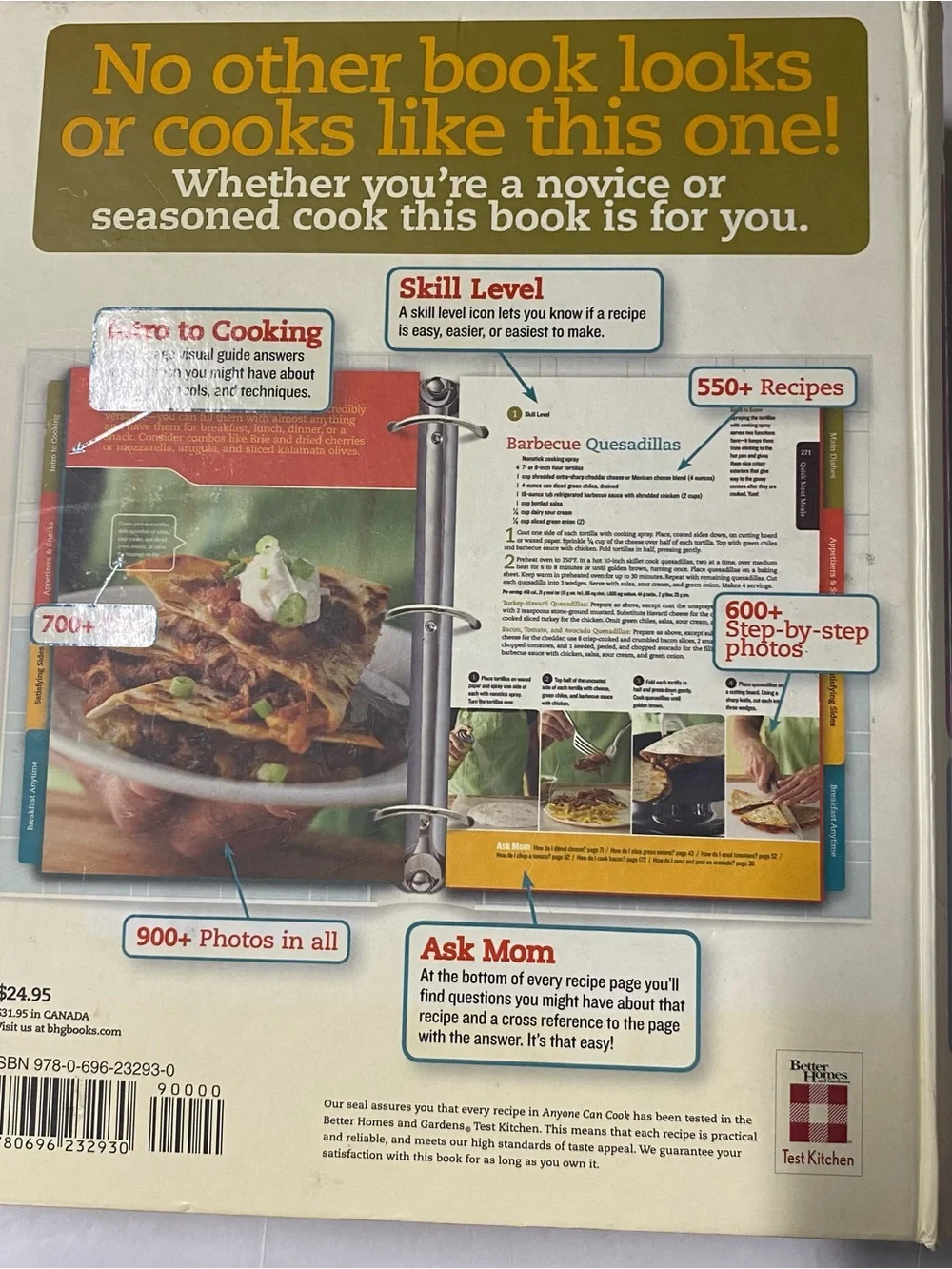 Better Homes and Gardens Anyone Can Cook Cookbook - Red